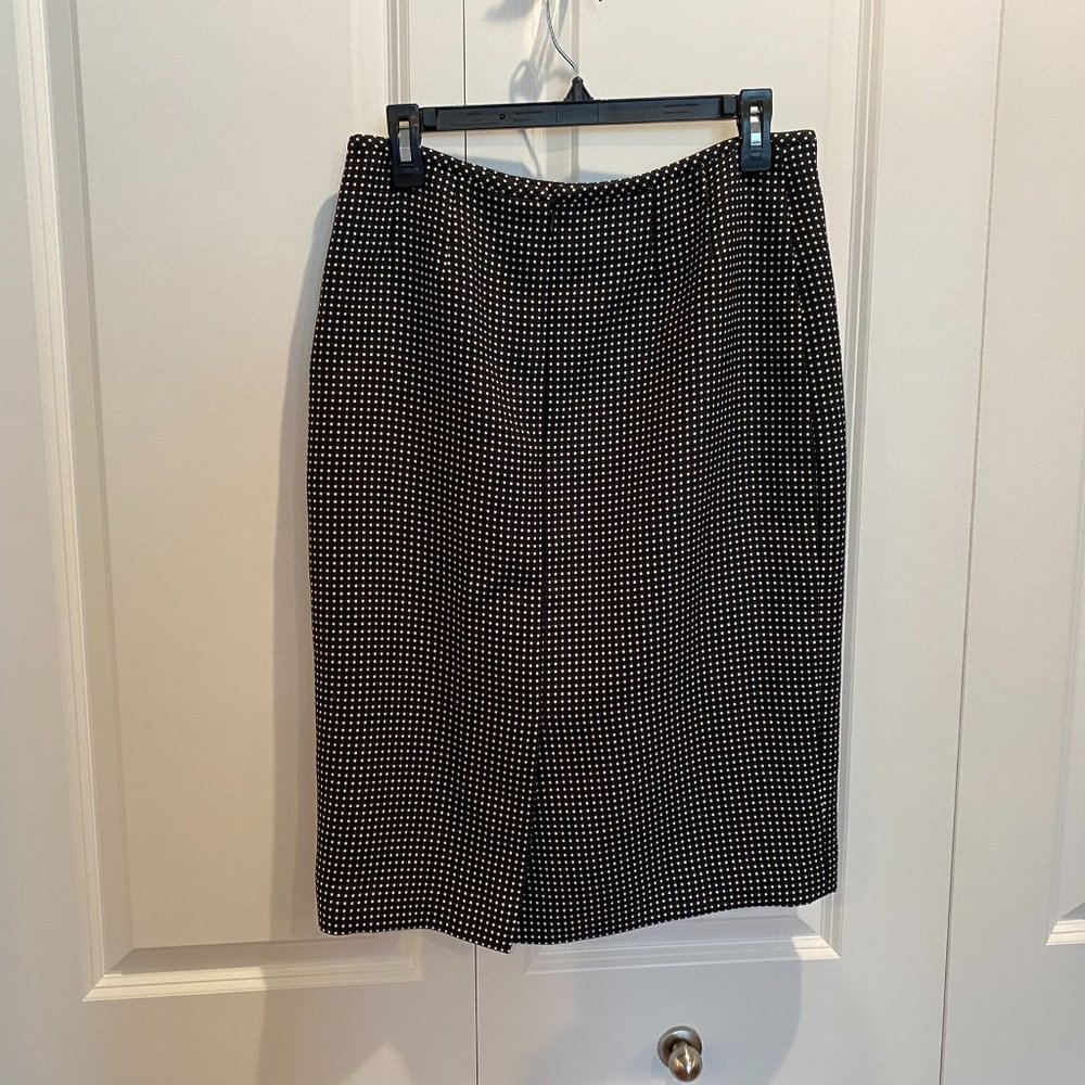 Le Suit Separates Black and White Polka Dot Skirt Size 6 - Picture 2 of 7